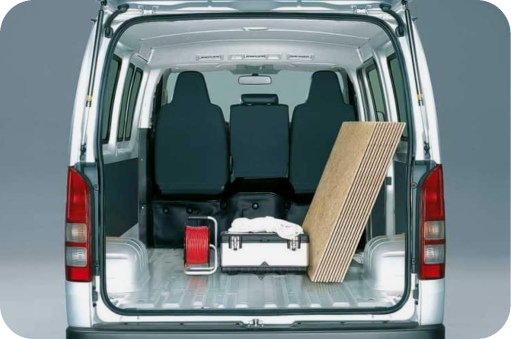 Toyota Hiace - Boot Space